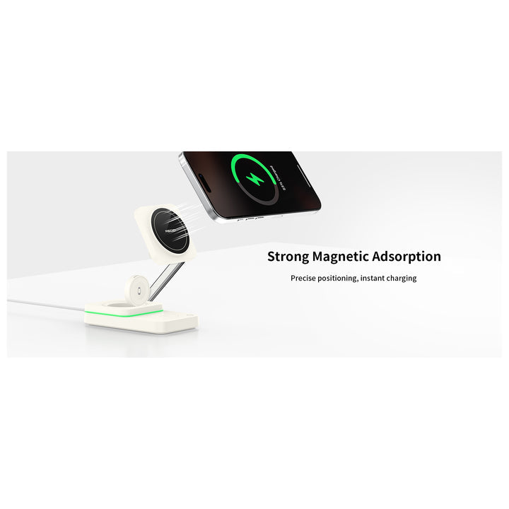 Recci Magnetic 3-in-1 Wireless Charging Stand