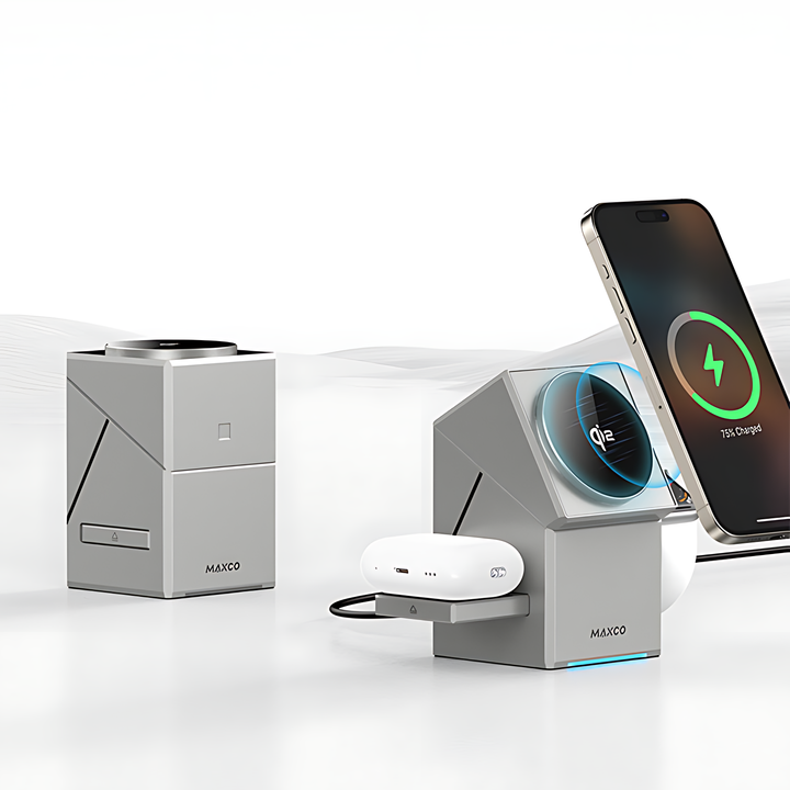 Maxco Geometry 3 in 1 MagSafe Wireless Charger