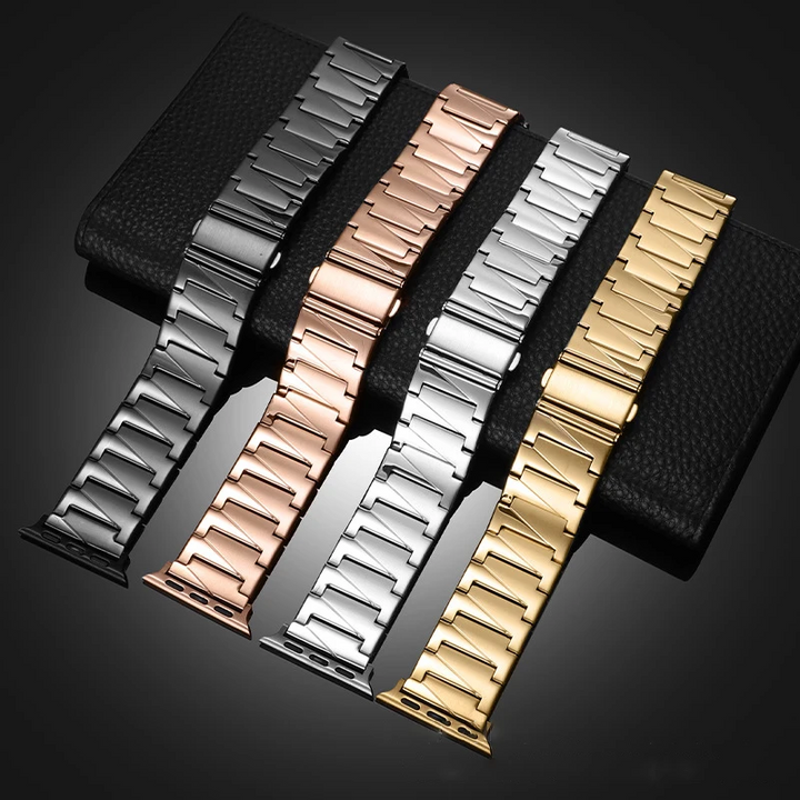 Luxury Stainless Steel Link Band for Apple Watch