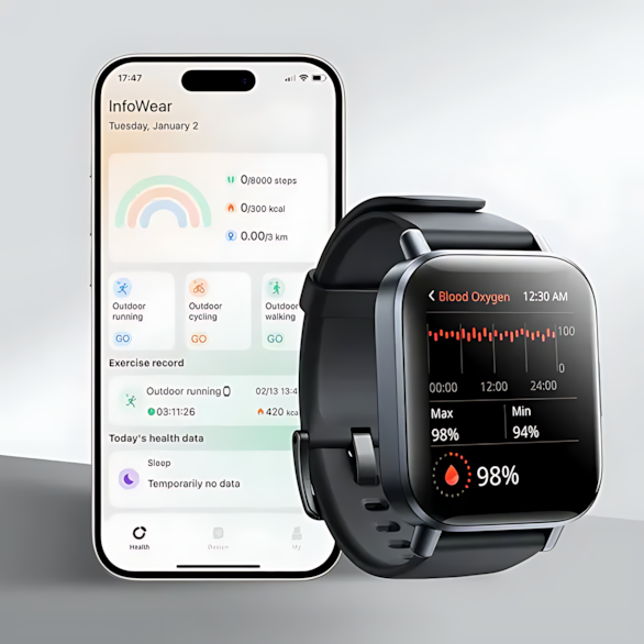 Joyroom JR-FT3S 1.96 inch 350mAh Bluetooth Call Smart Watch Supports Sleep Monitoring
