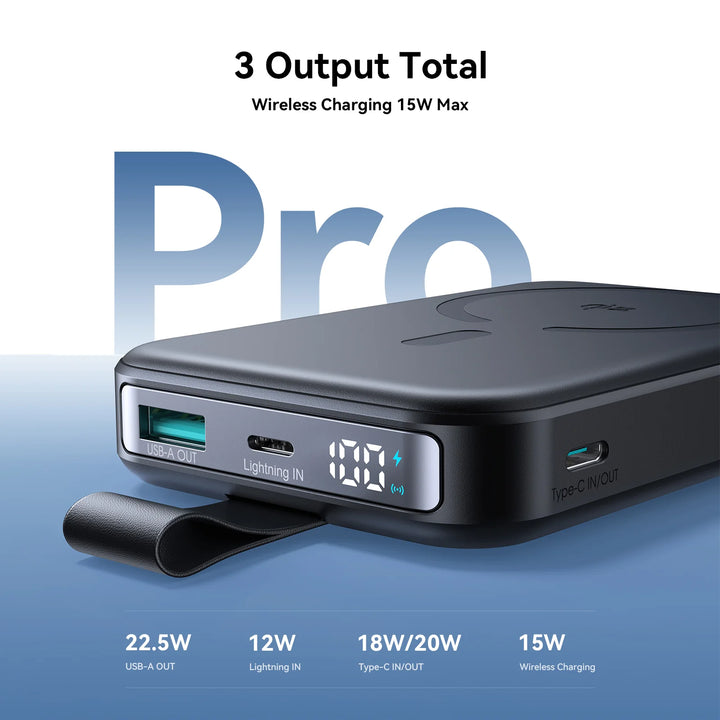 Joyroom 10000mAh \ 22.5W Magnetic Wireless Power Bank
