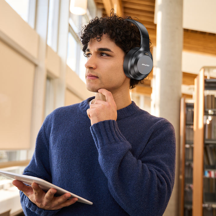 Awei ANC/ENC Wireless Bluetooth Headphones with Mic