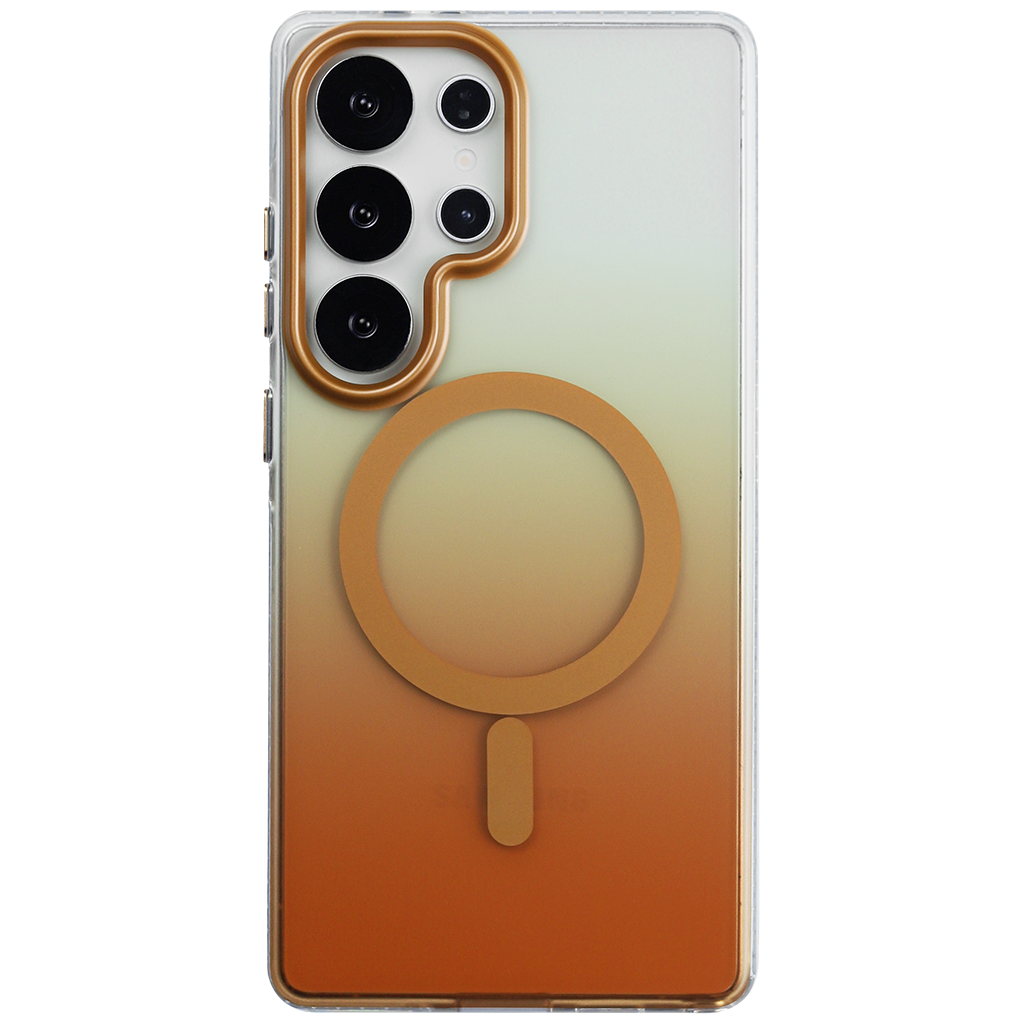 Mutural Clear Magnetic Camera Frame Case for Samsung S24 ultra