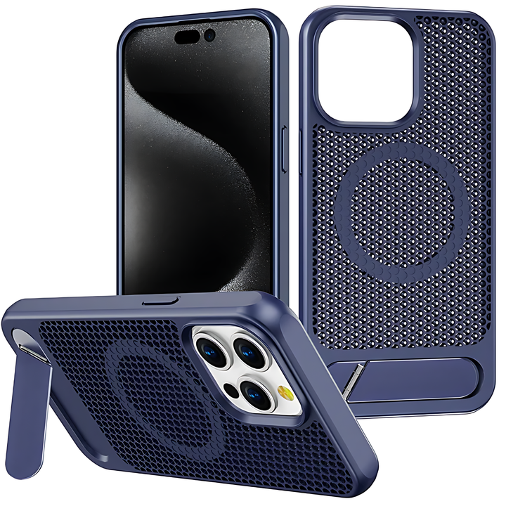 Grid Bracket Magnetic Case iPhone 15 Pro