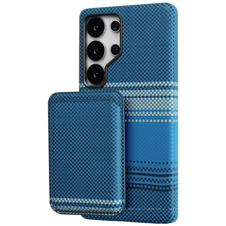 Carbon Fiber Card Holder Case for Samsung S25 Ultra