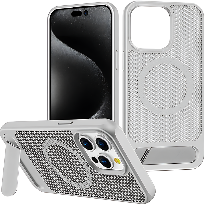 Grid Bracket Magnetic Case iPhone 15 Pro