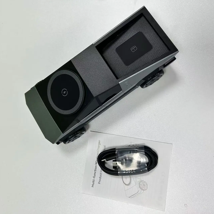 Cyber Charge 3-in-1 Motorized Wireless Charging Dock