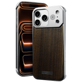 Metal Wood Texture MagSafe Case for iPhone 17 Pro Max