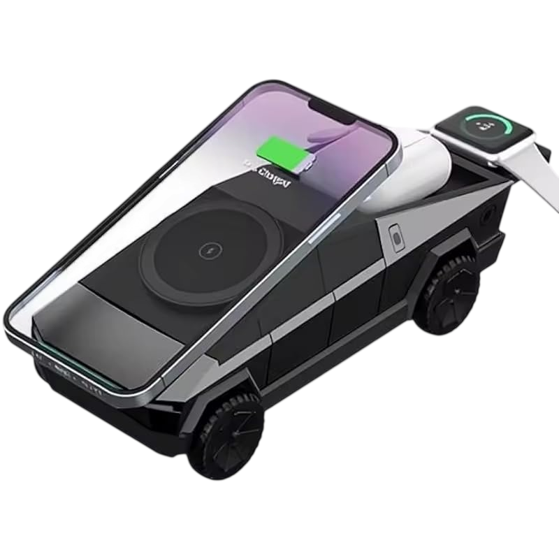 Cyber Charge 3-in-1 Motorized Wireless Charging Dock