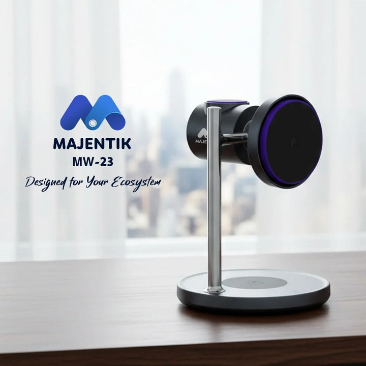 Majentik 3-in-1 Magnetic Wireless Charging Stand 25W with Cooling Fan