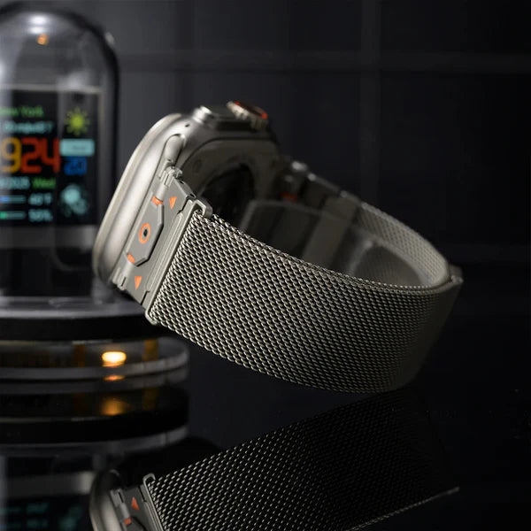 Greatcase Stainless Steel Mesh Watch Band for Apple Watch