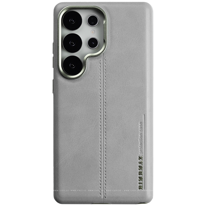 RIMBMAX Premium Leather Stitched MagSafe Case for Samsung S25 Ultra