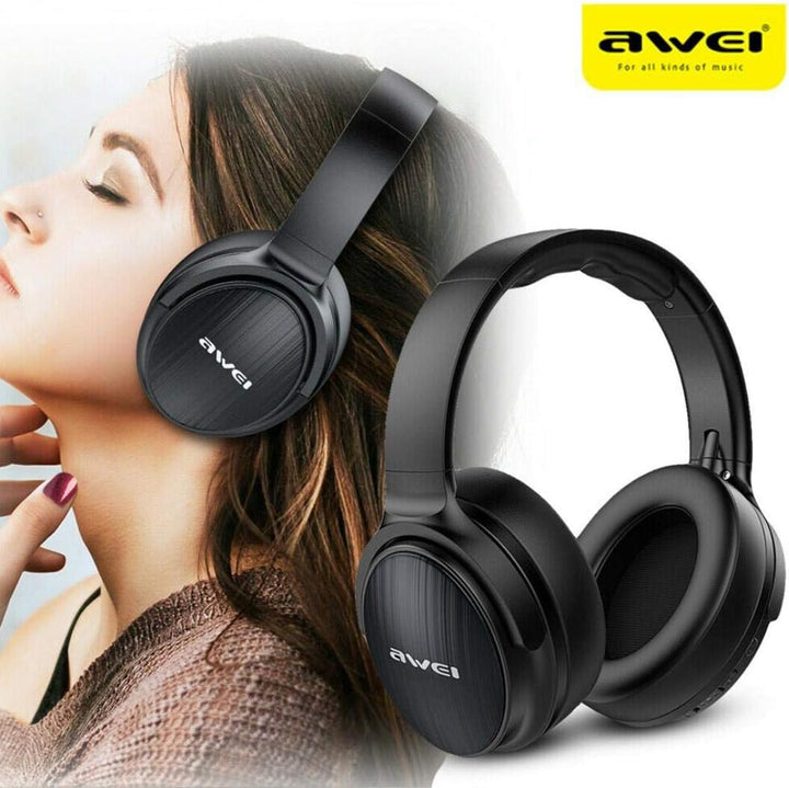Awei Wireless Headphone Bluetooth 5.0 with Microphone Deep Bass Gaming