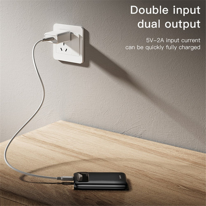 Yesido 5000mAh Compact Travel Power Bank with Dual USB Output