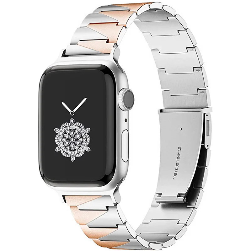Luxury Stainless Steel Link Band for Apple Watch
