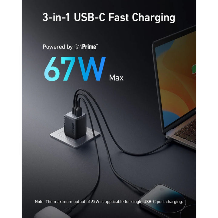 Anker Prime 67W GaN 3-Port Charger