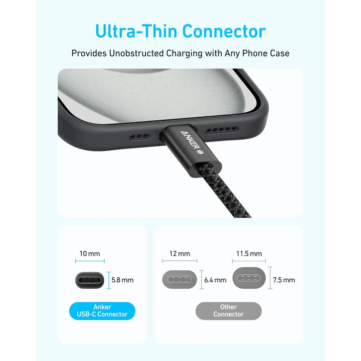 Anker Zolo USB-C to USB-C 240W Braided Fast Charging Cable 150 CM