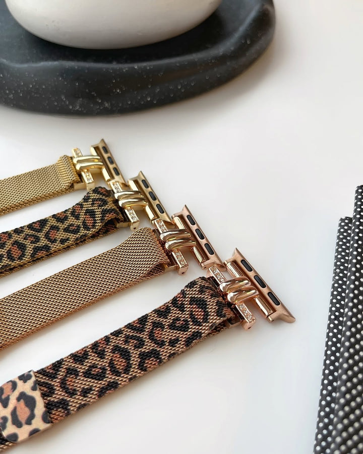 Recci Leopard Milanese Magnetic Bracelet for Apple Watch