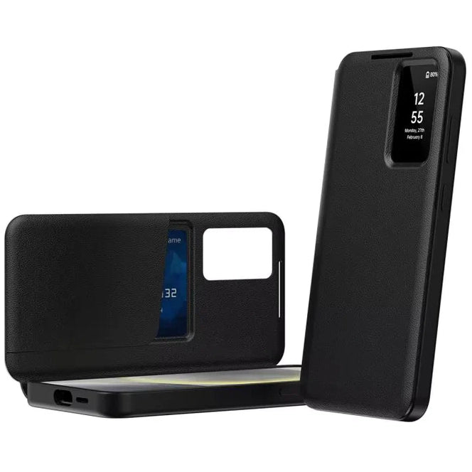 Smart View Flip Wallet Leather Case for Samsung S25 Ultra