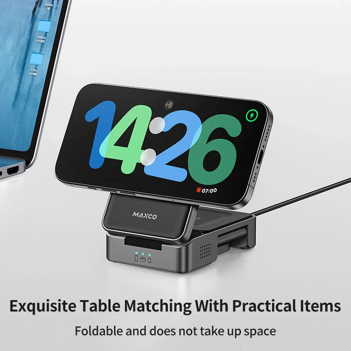 Maxco 3-in-1 Magnetic Wireless Charger 15W