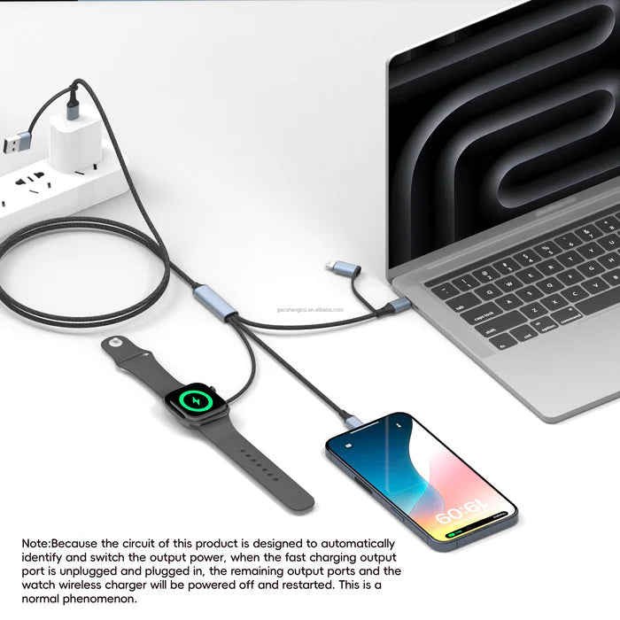 5-in-1 Nylon Braided USB Cable