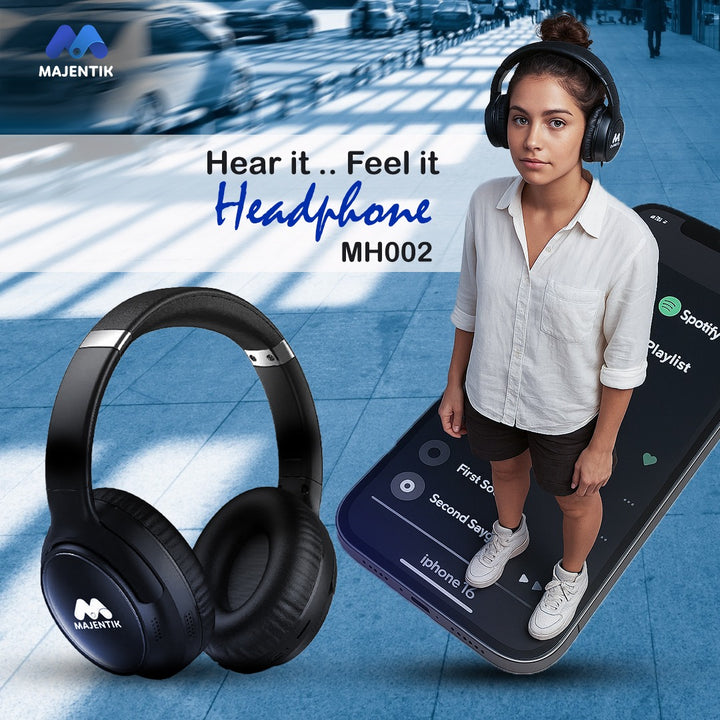 Majentik Over-Ear Headphone Powerful Sound & Comfort