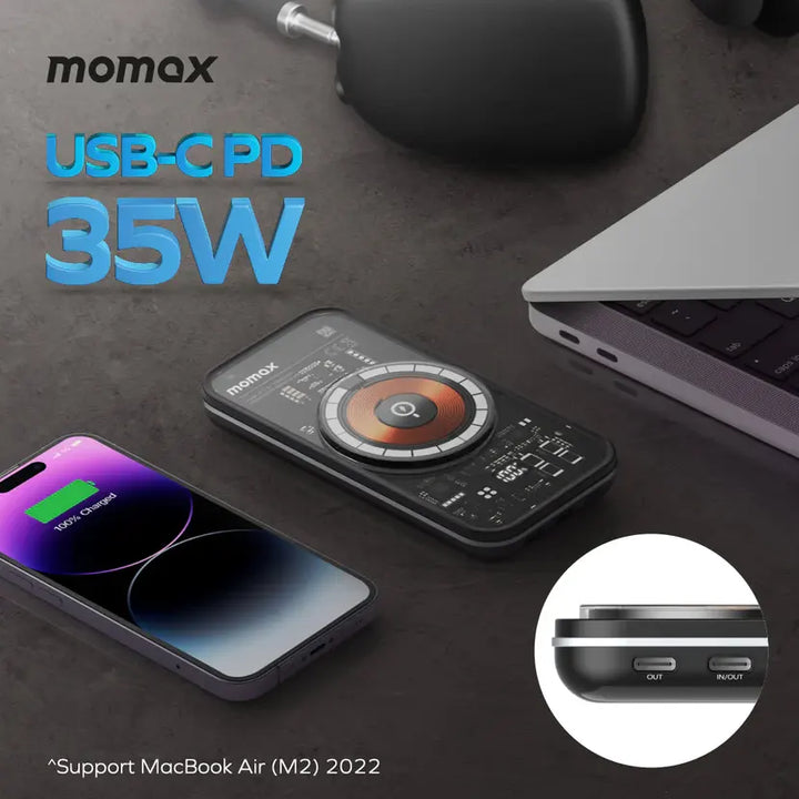 Momax Q.Mag Magnetic Wireless Power Bank 10000mAh