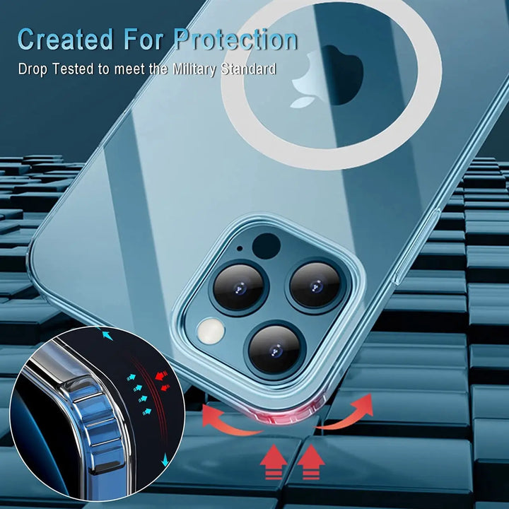 Magnetic Clear MagSafe Case iPhone 15 Pro