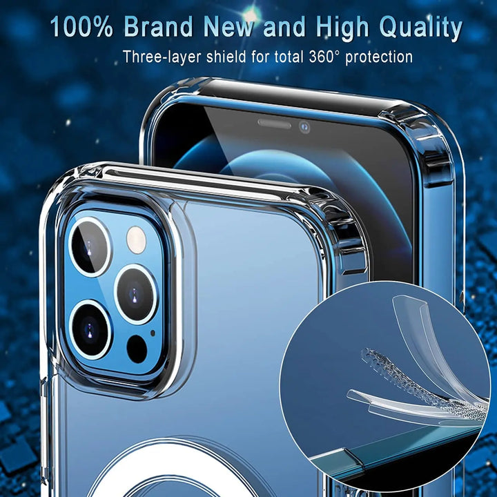 Magnetic Clear MagSafe Case iPhone 15 Pro