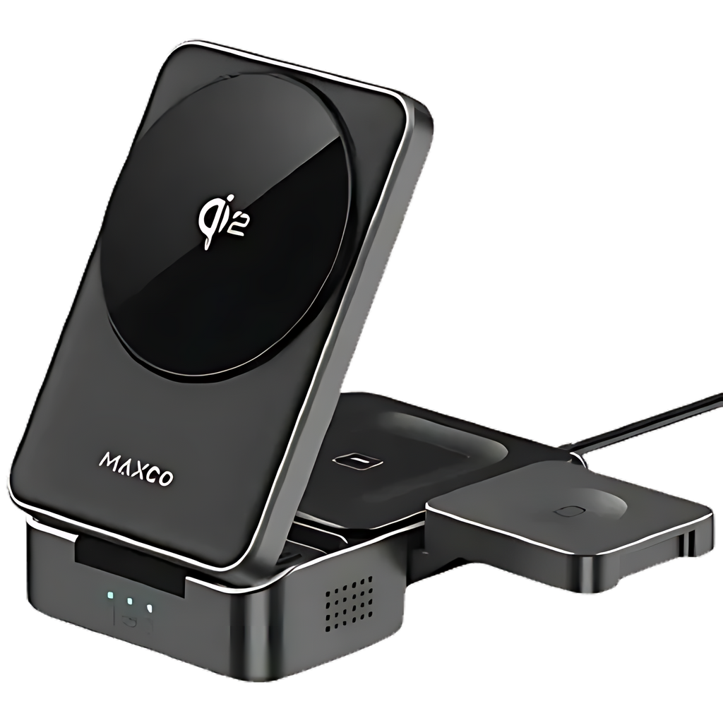 Maxco 3-in-1 Magnetic Wireless Charger 15W
