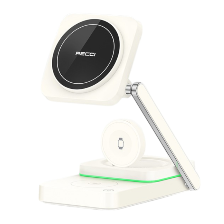 Recci Magnetic 3-in-1 Wireless Charging Stand