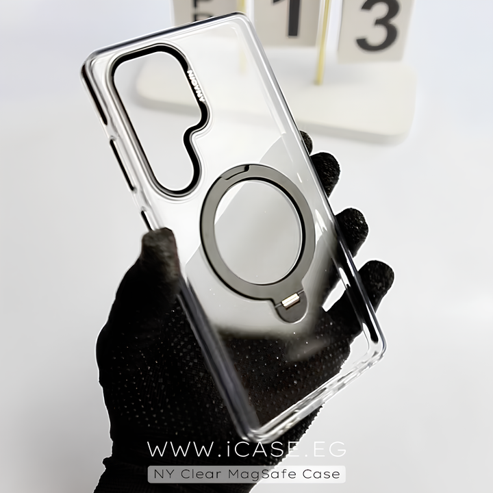 NY Clear MagSafe With Ring Case for Samsung S25 Ultra
