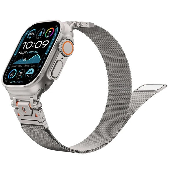 Greatcase Stainless Steel Mesh Watch Band for Apple Watch