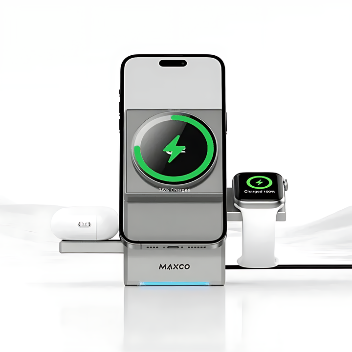 Maxco Geometry 3 in 1 MagSafe Wireless Charger