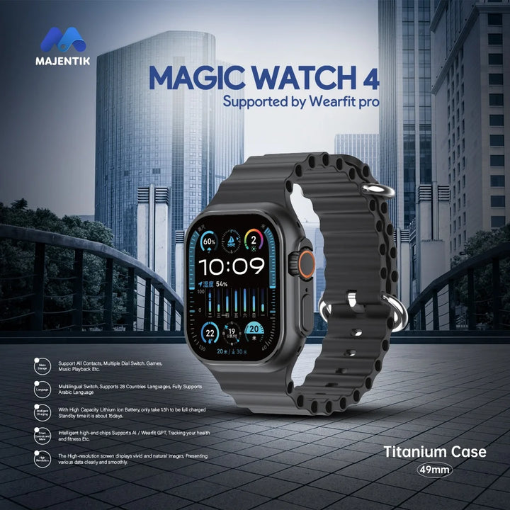 Majentik Smart Watch with HD Display & Long Battery Life