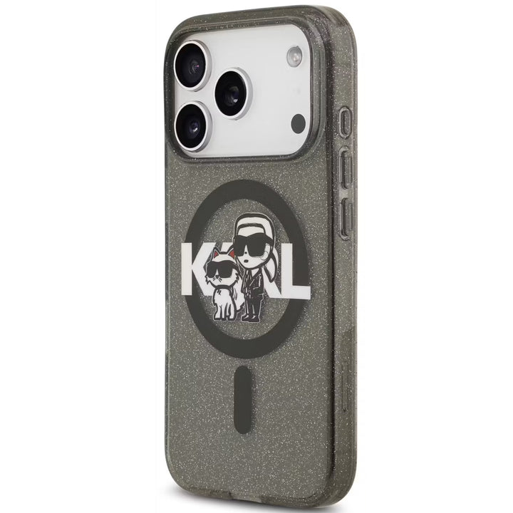 Karl Lagerfeld Glitter Magnetic Case for 17 Pro Max
