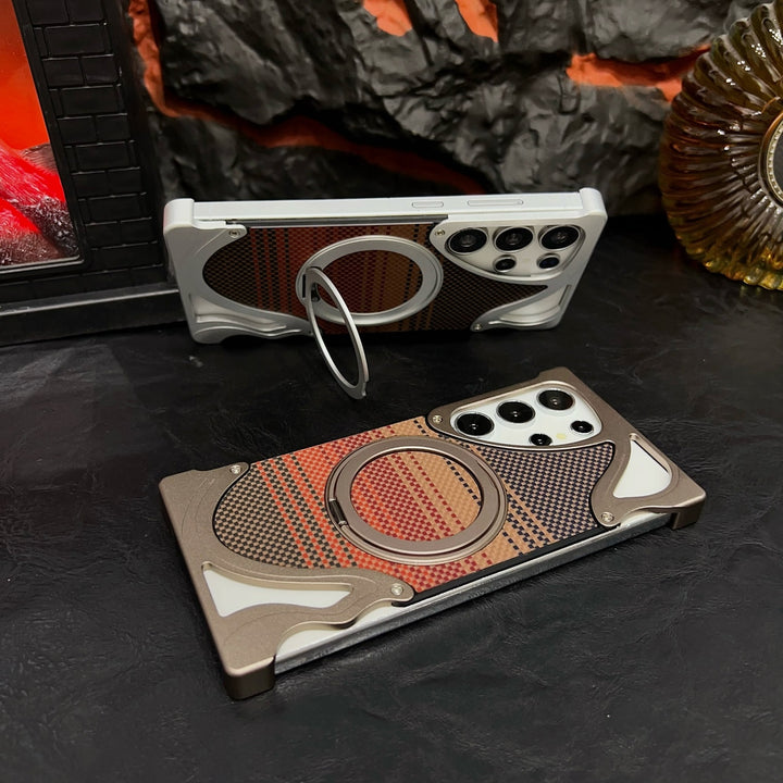 Premium Armor Magnetic Ring Phone Case for Samsung S24 ultra