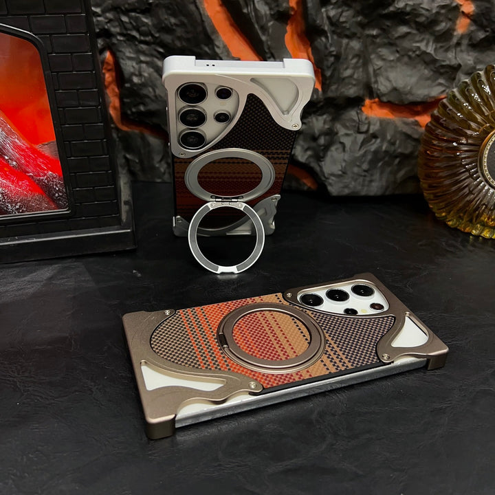 Premium Armor Magnetic Ring Phone Case for Samsung S24 ultra