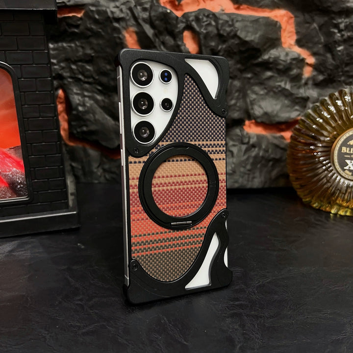 Premium Armor Magnetic Ring Phone Case for Samsung S24 ultra