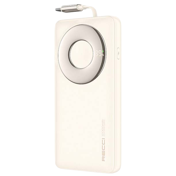 Recci Compact 10000mAh Power Bank with Fast Type-C Input & Output