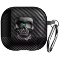 Carbon Fiber Skin Metal Skull Latch Switch AirPods Case